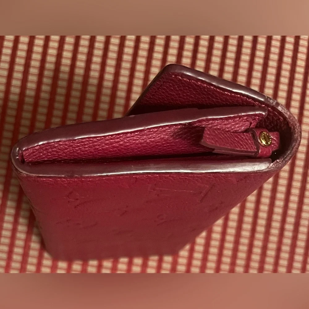 Louis Vuitton Empreinte Leather Wallet, Berry